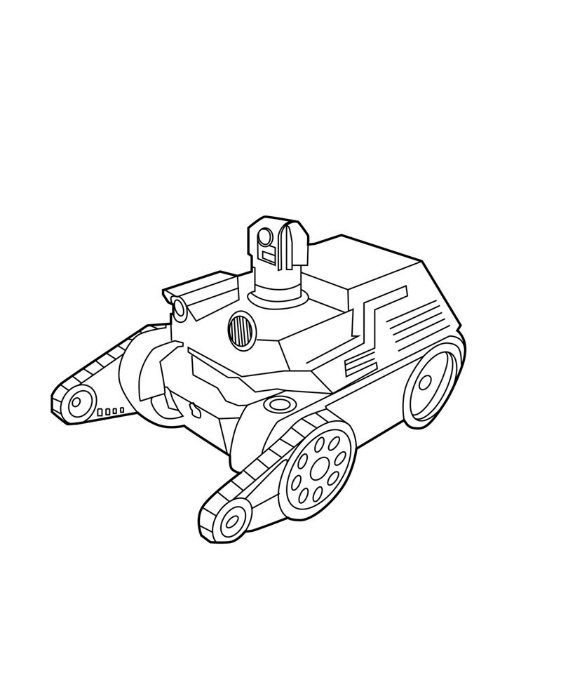 tranh tô màu xe tăng 3