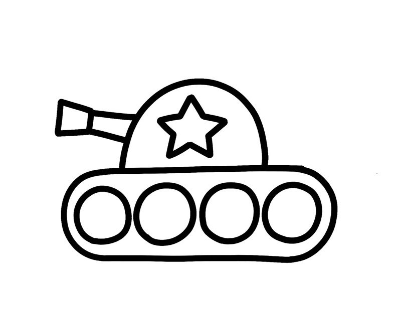 tranh tô màu xe tăng 30