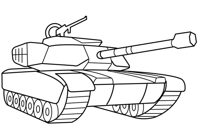 tranh tô màu xe tăng 36