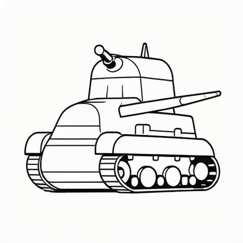 tranh tô màu xe tăng 7