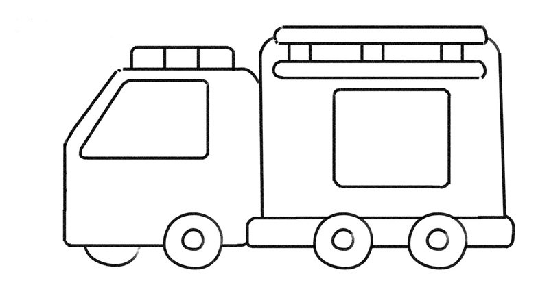 xe cứu hỏa tô màu 15