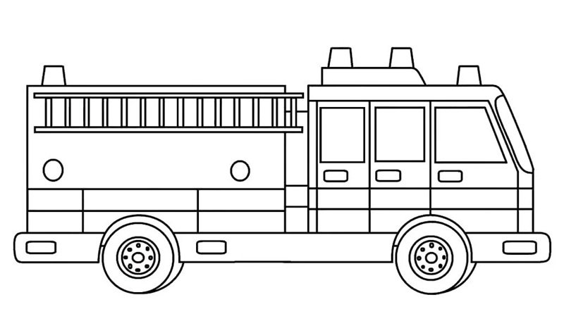 xe cứu hỏa tô màu 17