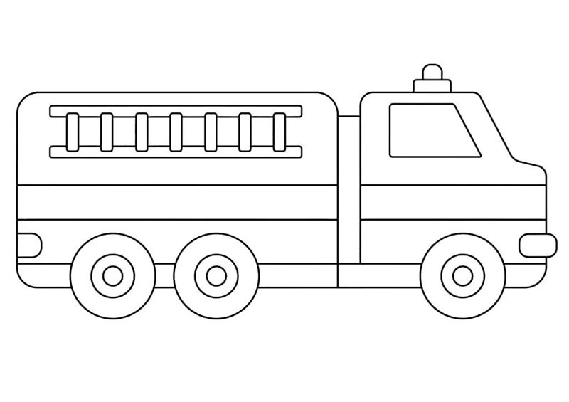 xe cứu hỏa tô màu 19