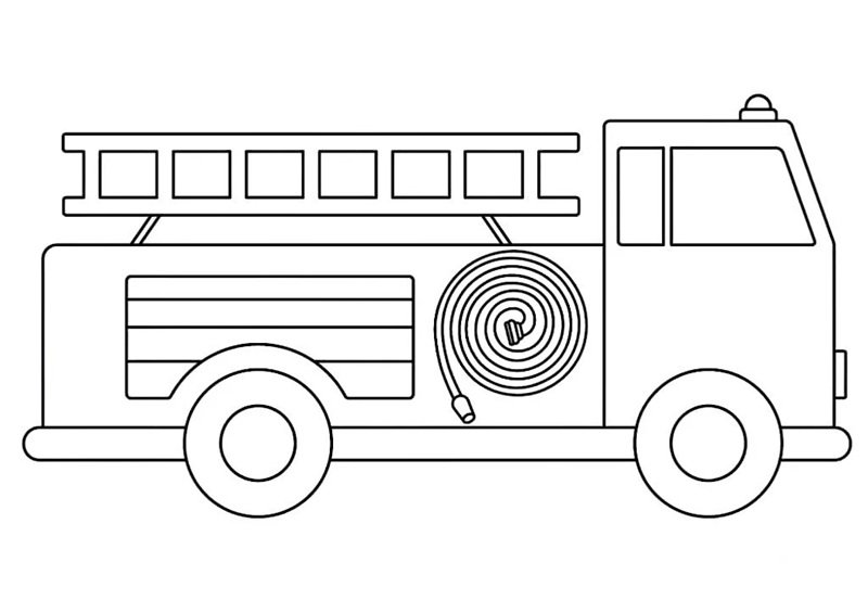 xe cứu hỏa tô màu 20