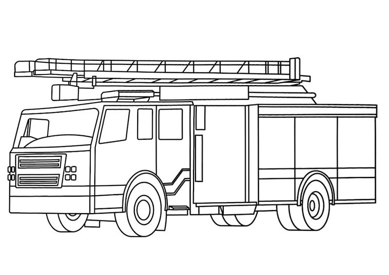 xe cứu hỏa tô màu 27