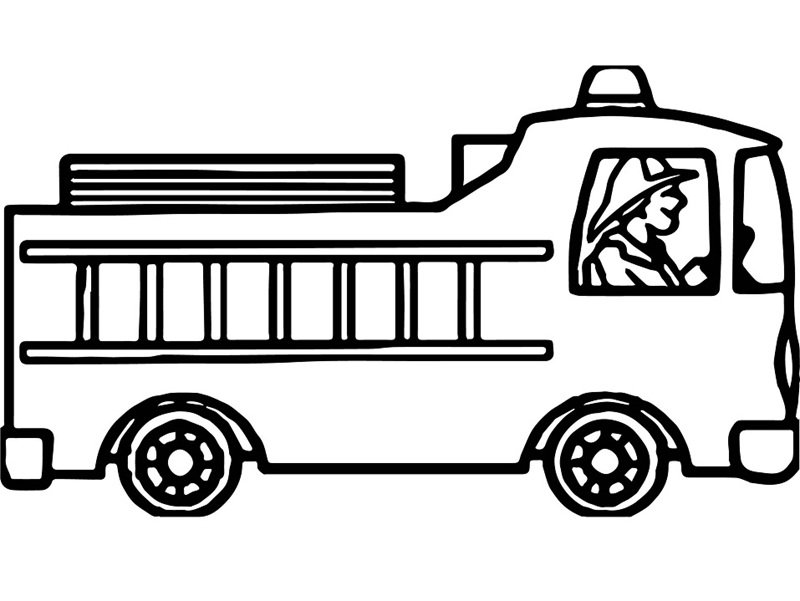 xe cứu hỏa tô màu 3