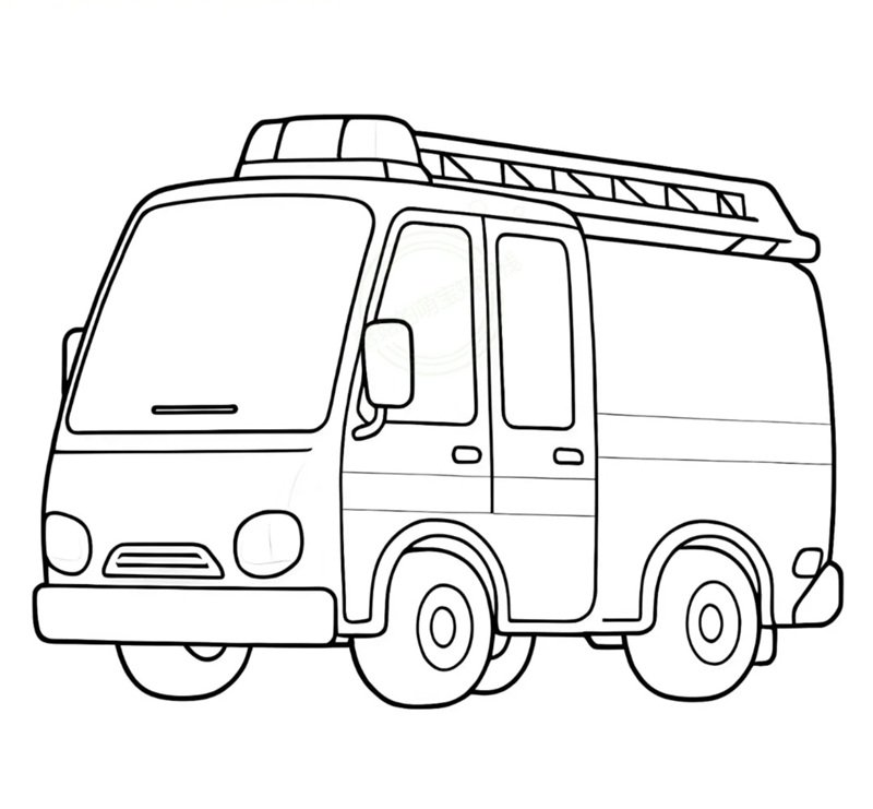 xe cứu hỏa tô màu 36