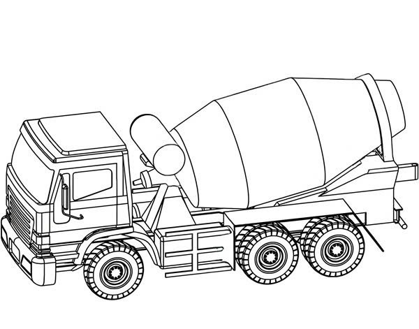 xe trộn bê tông tô màu 11