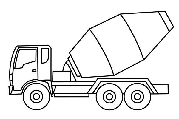 xe trộn bê tông tô màu 13