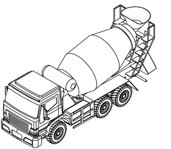 xe trộn bê tông tô màu 15