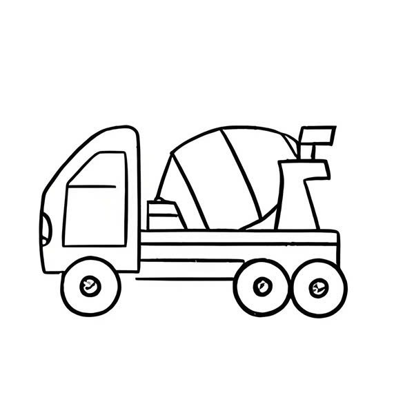 xe trộn bê tông tô màu 21