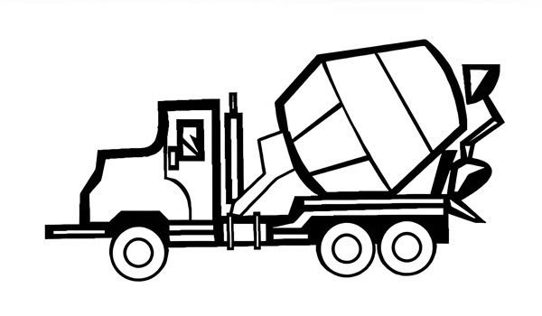 xe trộn bê tông tô màu 22