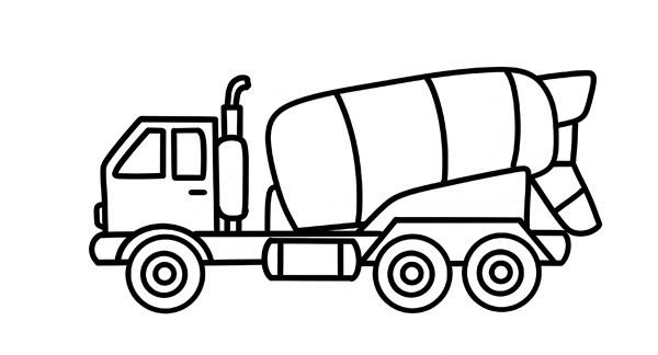 xe trộn bê tông tô màu 25