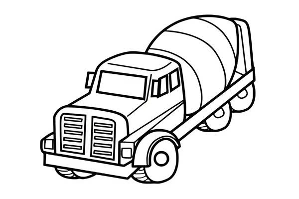 xe trộn bê tông tô màu 27