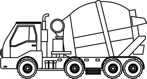 xe trộn bê tông tô màu 28