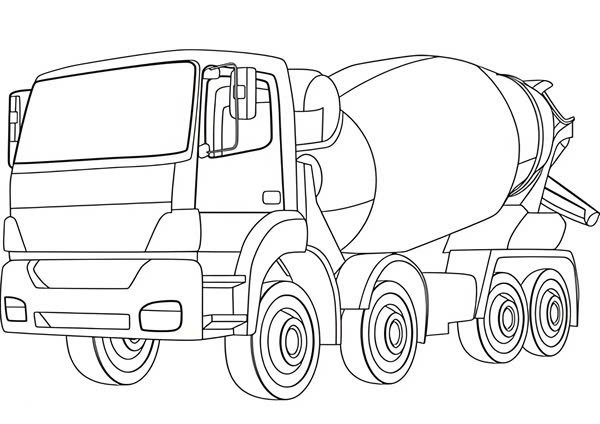 xe trộn bê tông tô màu 29