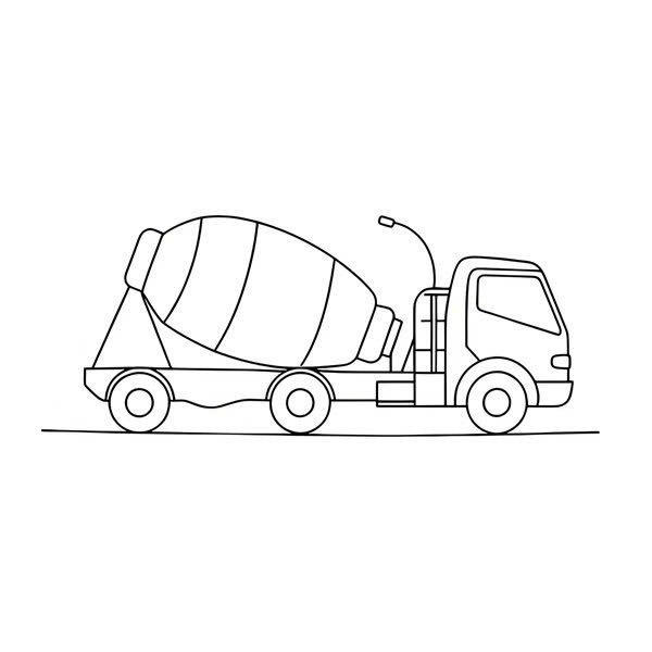 xe trộn bê tông tô màu 31