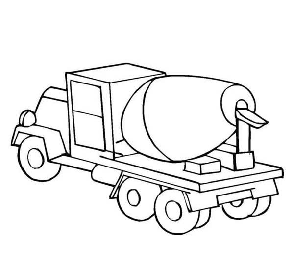 xe trộn bê tông tô màu 35