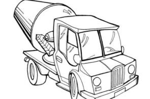 Tải ngay 66+ tranh xe trộn bê tông tô màu cute