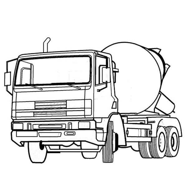 xe trộn bê tông tô màu 40