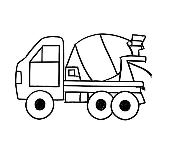 xe trộn bê tông tô màu 5