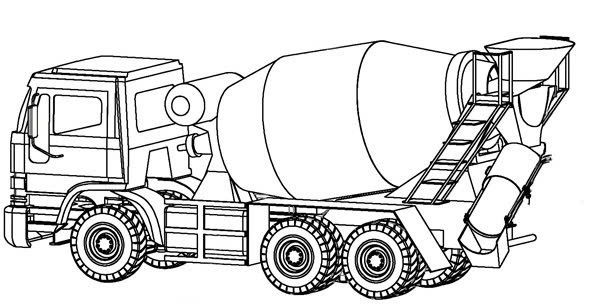 xe trộn bê tông tô màu 7