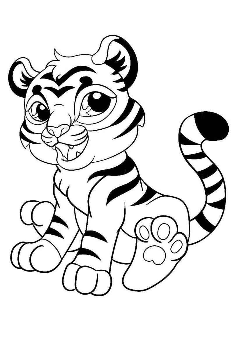 con hổ tô màu 16