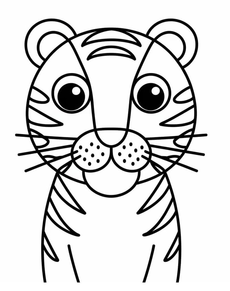 con hổ tô màu 19