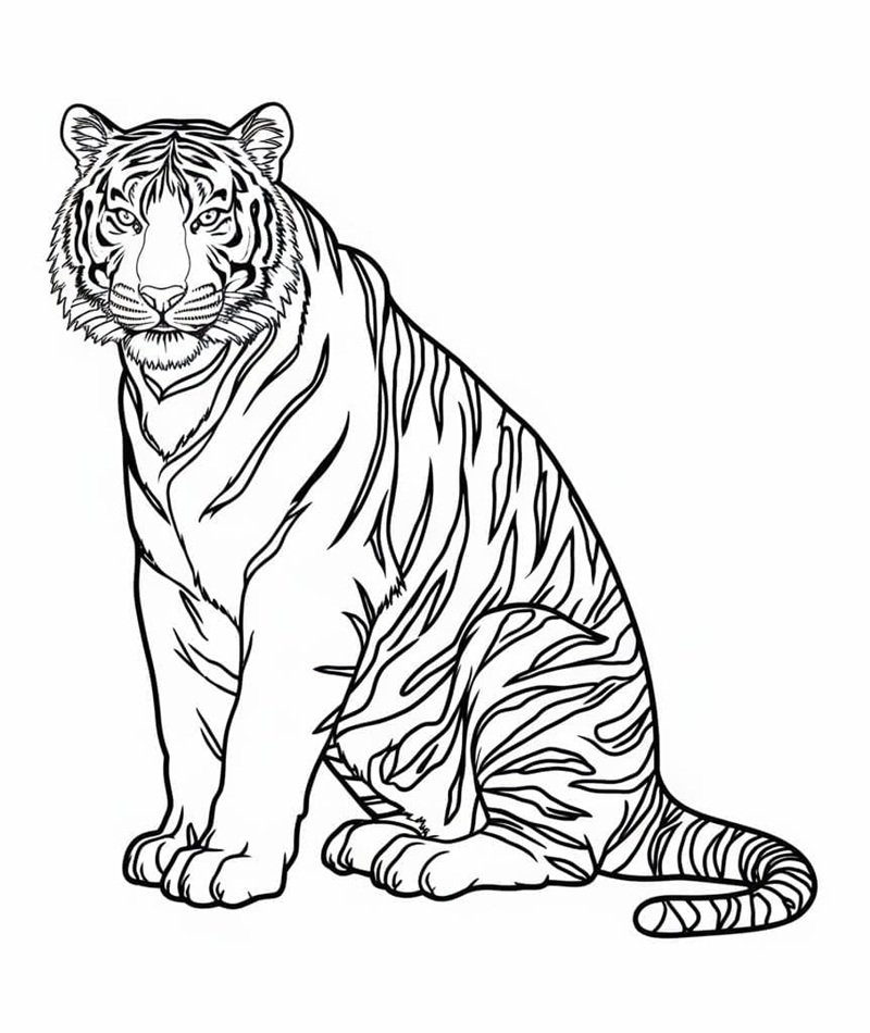 con hổ tô màu 20