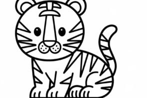 80+ con hổ tô màu cute cho bé thỏa sức sáng tạo