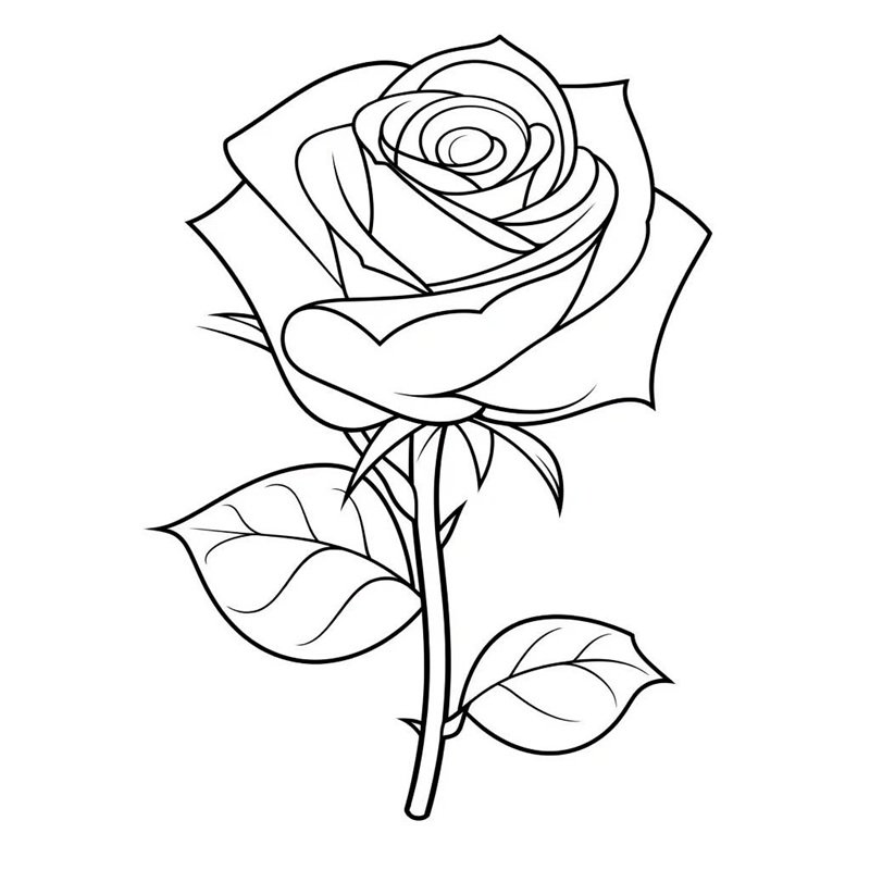 hoa hồng tô màu 18