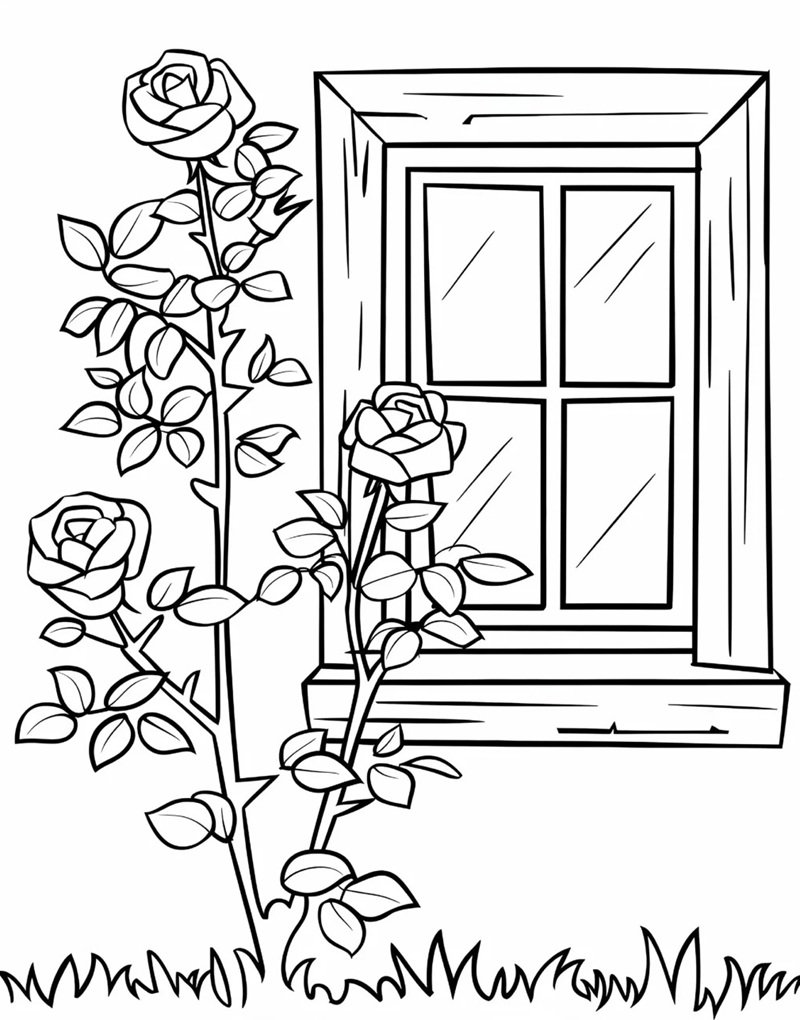 hoa hồng tô màu 32