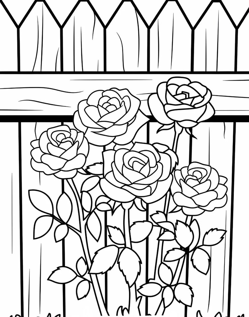 hoa hồng tô màu 33