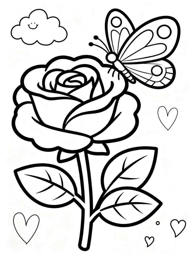 hoa hồng tô màu 35