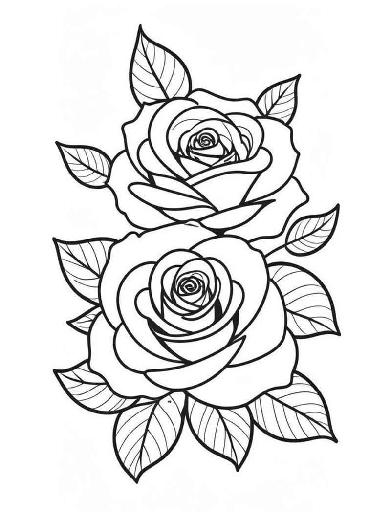 hoa hồng tô màu 38