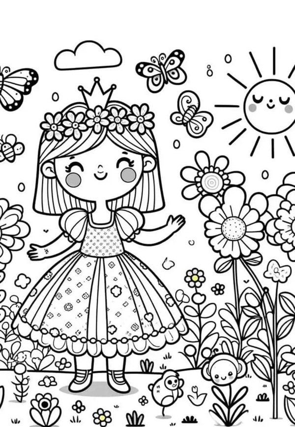 hoa hướng dương tô màu 20