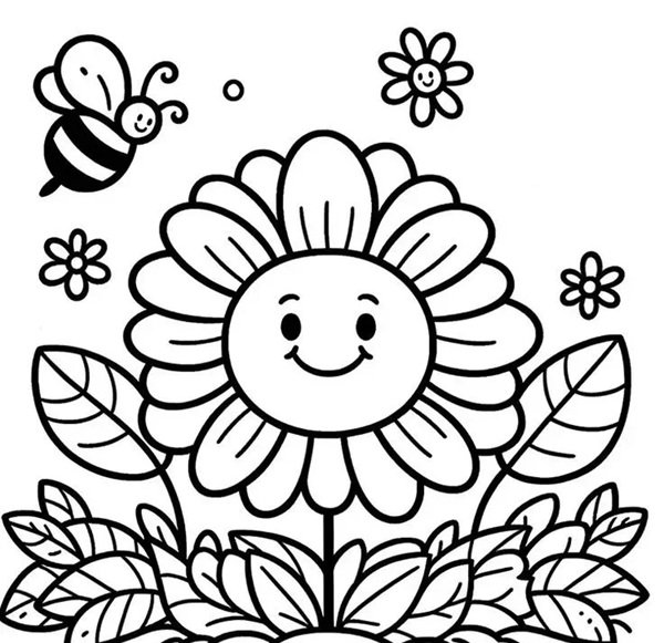 hoa hướng dương tô màu 30