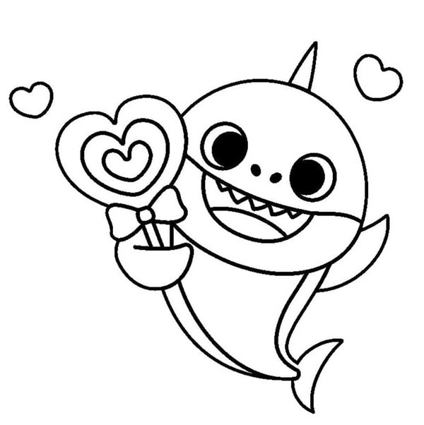 tô màu baby shark 22