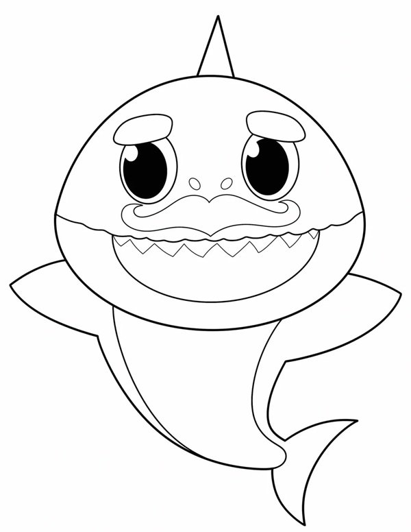tô màu baby shark 24