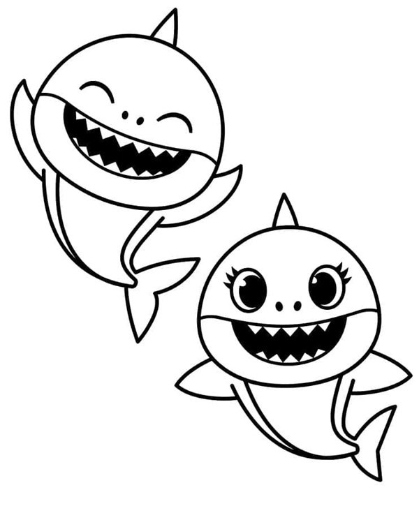 tô màu baby shark 34