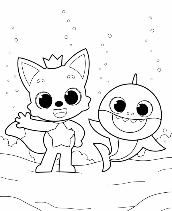 tô màu baby shark 36