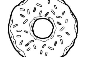 Bộ sưu tập 70+ tô màu bánh donut dễ thương nhất