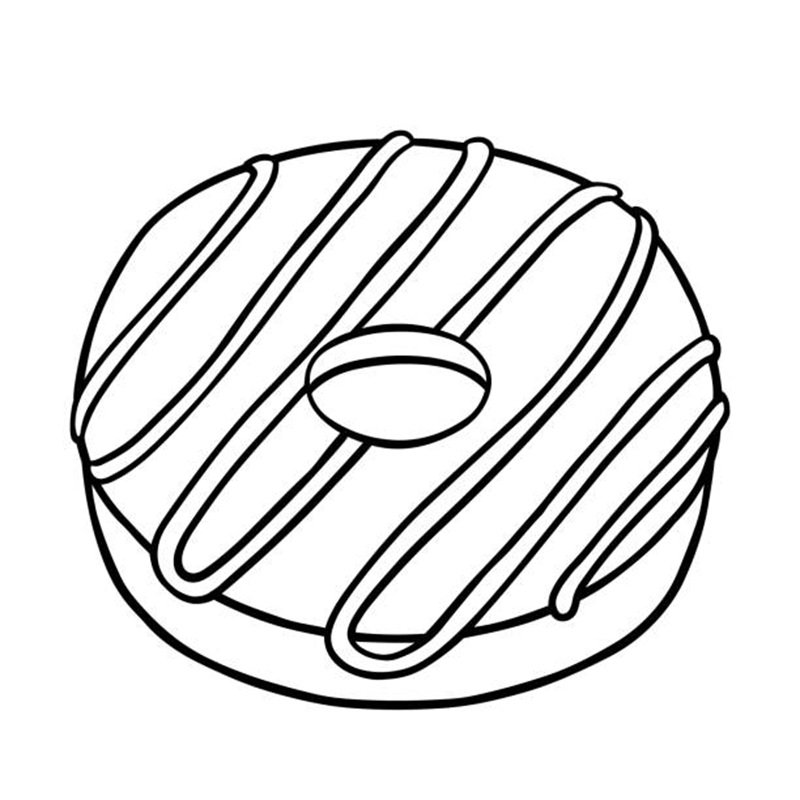 tô màu bánh donut 4