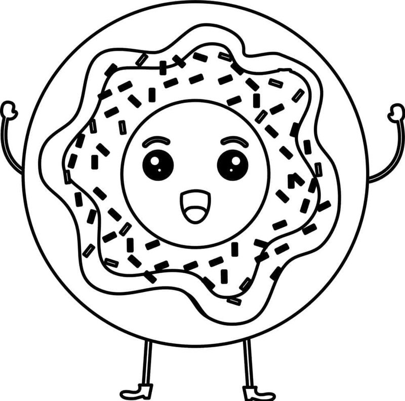 tô màu bánh donut 8