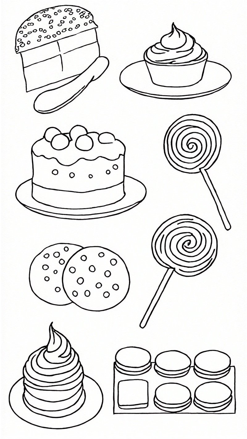 tô màu bánh kẹo 40