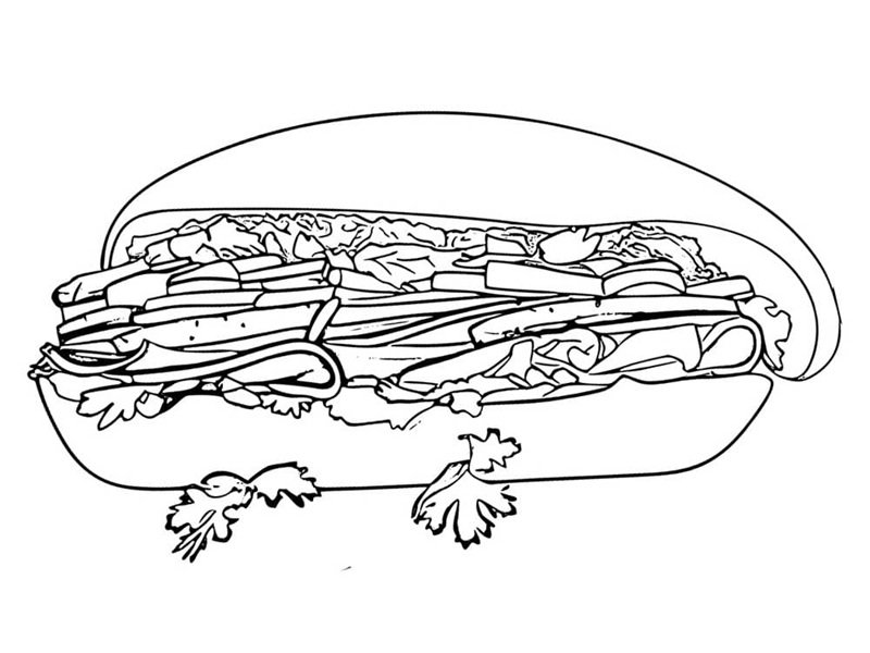 tô màu bánh mì 10