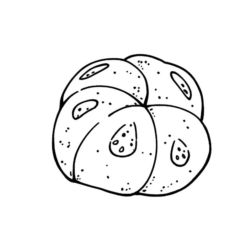 tô màu bánh mì 25