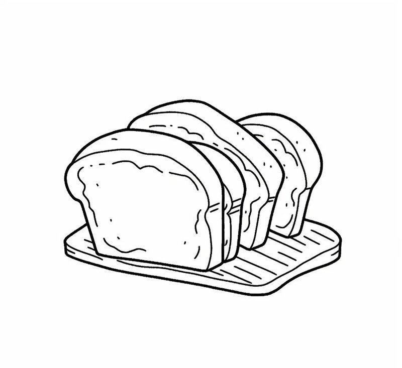 tô màu bánh mì 28