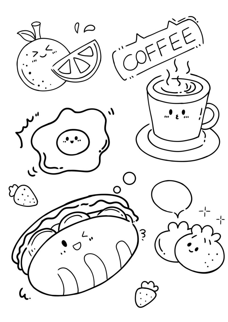 tô màu bánh mì 32