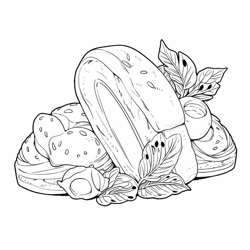 tô màu bánh mì 38